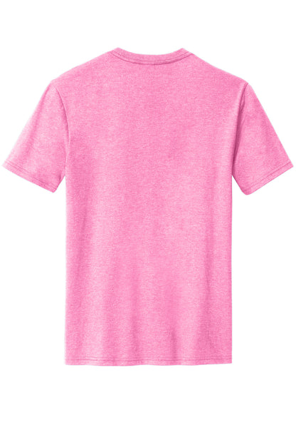 District Perfect Blend CVC Tee. DM108 Awareness Pink Heather
