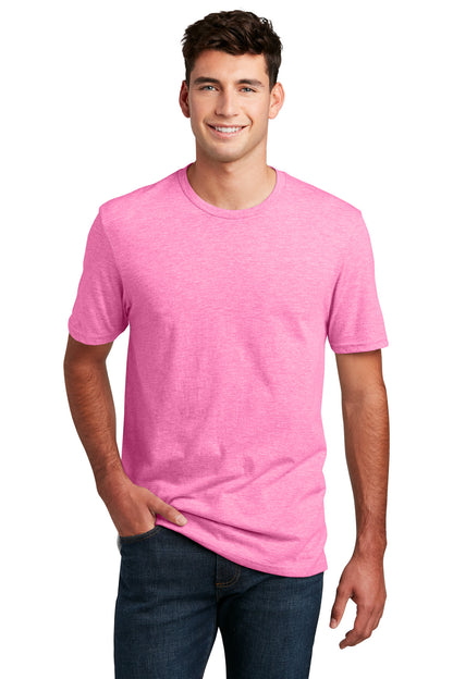 District Perfect Blend CVC Tee. DM108 Awareness Pink Heather