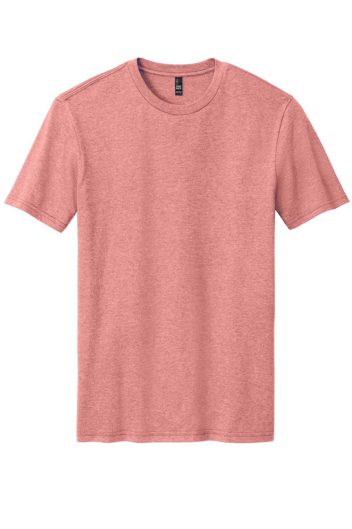 District Perfect Blend CVC Tee. DM108 Blush Frost