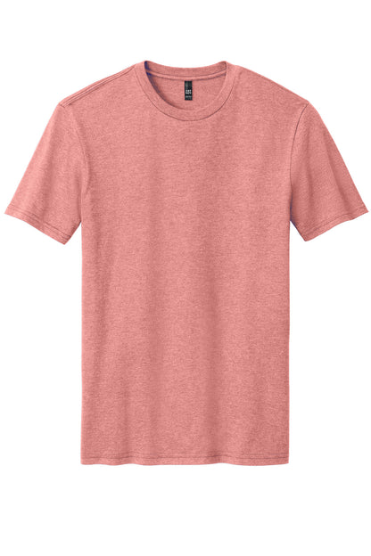 District Perfect Blend CVC Tee. DM108 Blush Frost