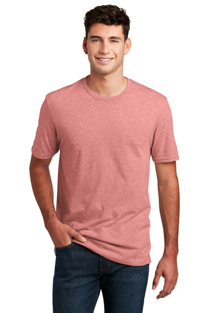 District Perfect Blend CVC Tee. DM108 Blush Frost