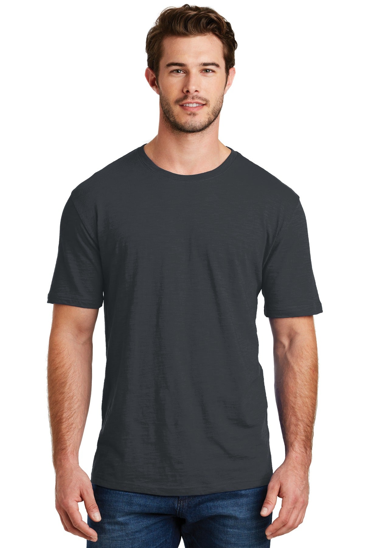 District Perfect Blend CVC Tee. DM108 Charcoal