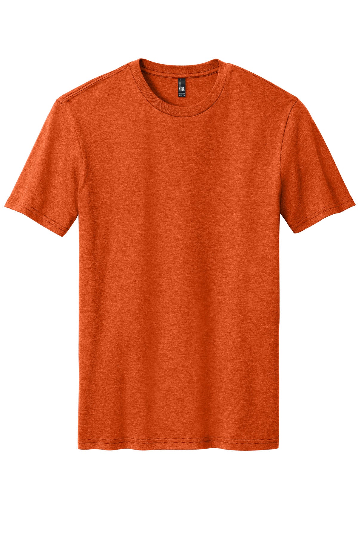 District Perfect Blend CVC Tee. DM108 Deep Orange Heather