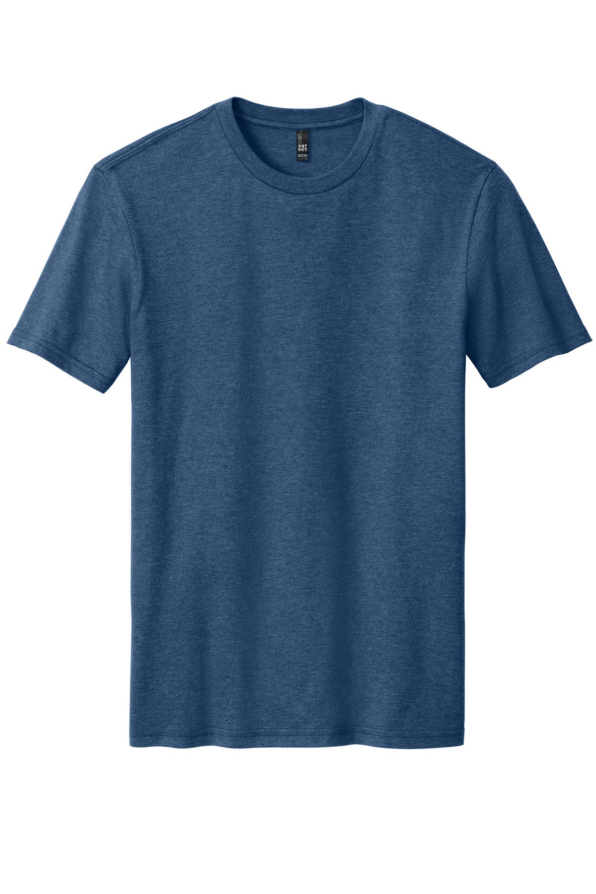 District Perfect Blend CVC Tee. DM108 Deep Royal Fleck