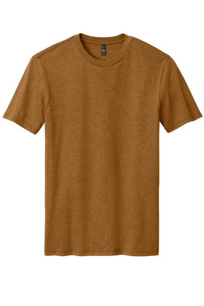 District Perfect Blend CVC Tee. DM108 Duck Brown Heather
