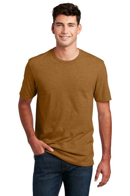 District Perfect Blend CVC Tee. DM108 Duck Brown Heather
