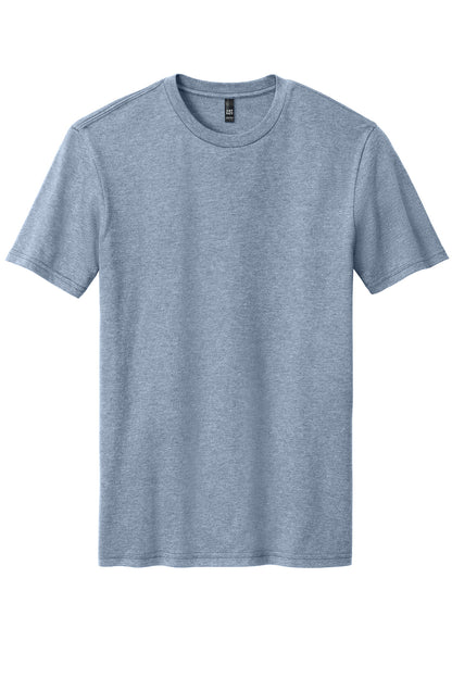 District Perfect Blend CVC Tee. DM108 Flint Blue Heather