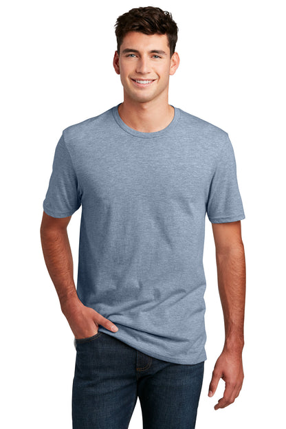 District Perfect Blend CVC Tee. DM108 Flint Blue Heather