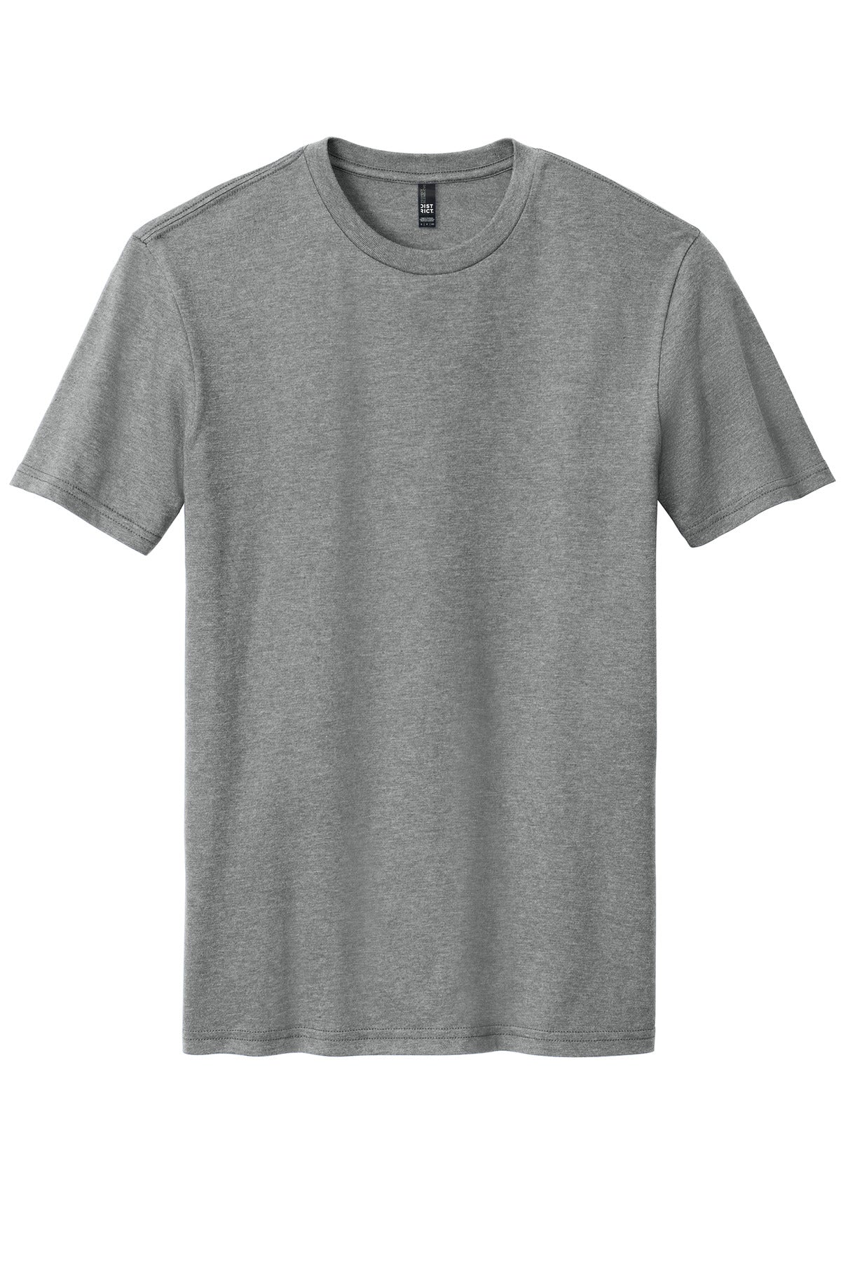 District Perfect Blend CVC Tee. DM108 Grey Frost