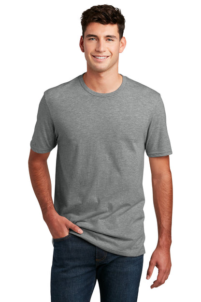 District Perfect Blend CVC Tee. DM108 Grey Frost