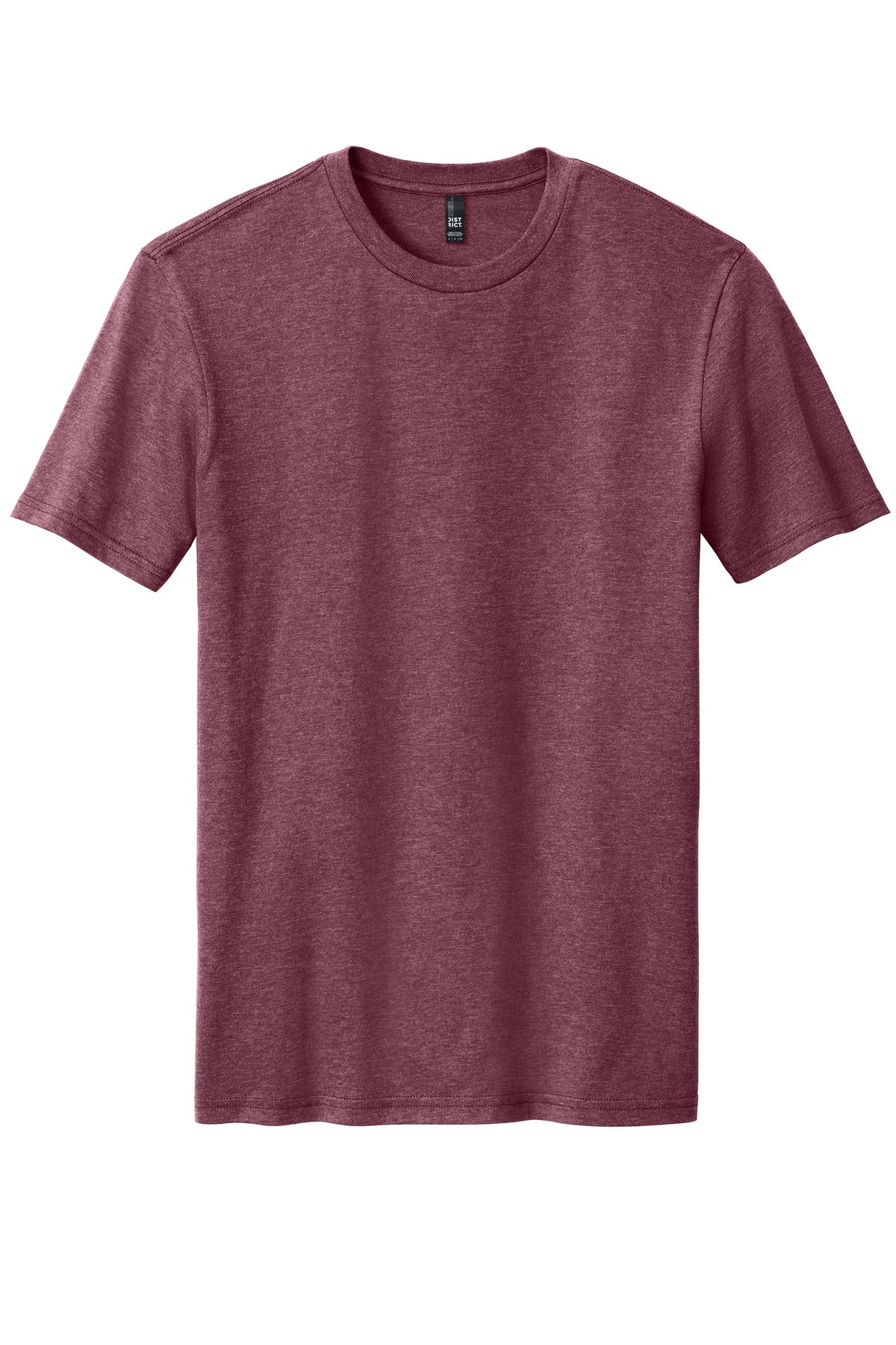 District Perfect Blend CVC Tee. DM108 Heathered Cardinal