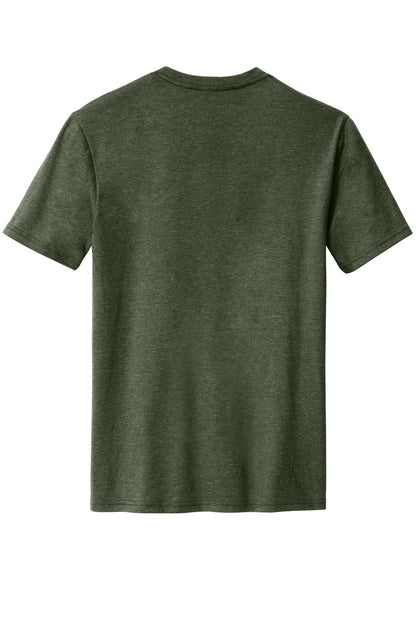 District Perfect Blend CVC Tee. DM108 Heathered Forest Green