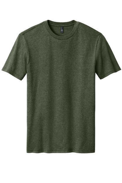 District Perfect Blend CVC Tee. DM108 Heathered Forest Green