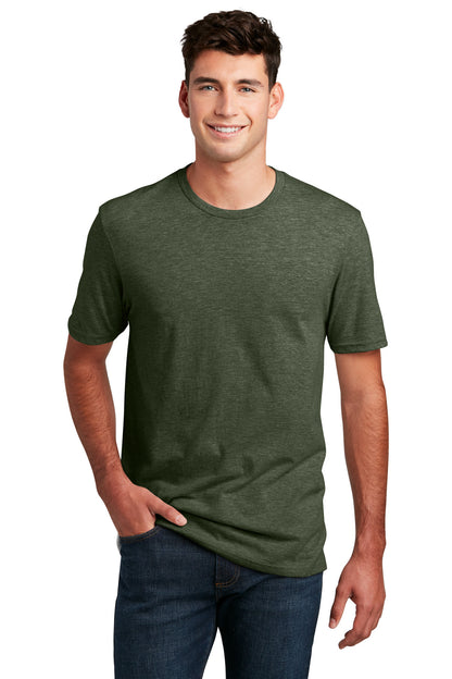 District Perfect Blend CVC Tee. DM108 Heathered Forest Green