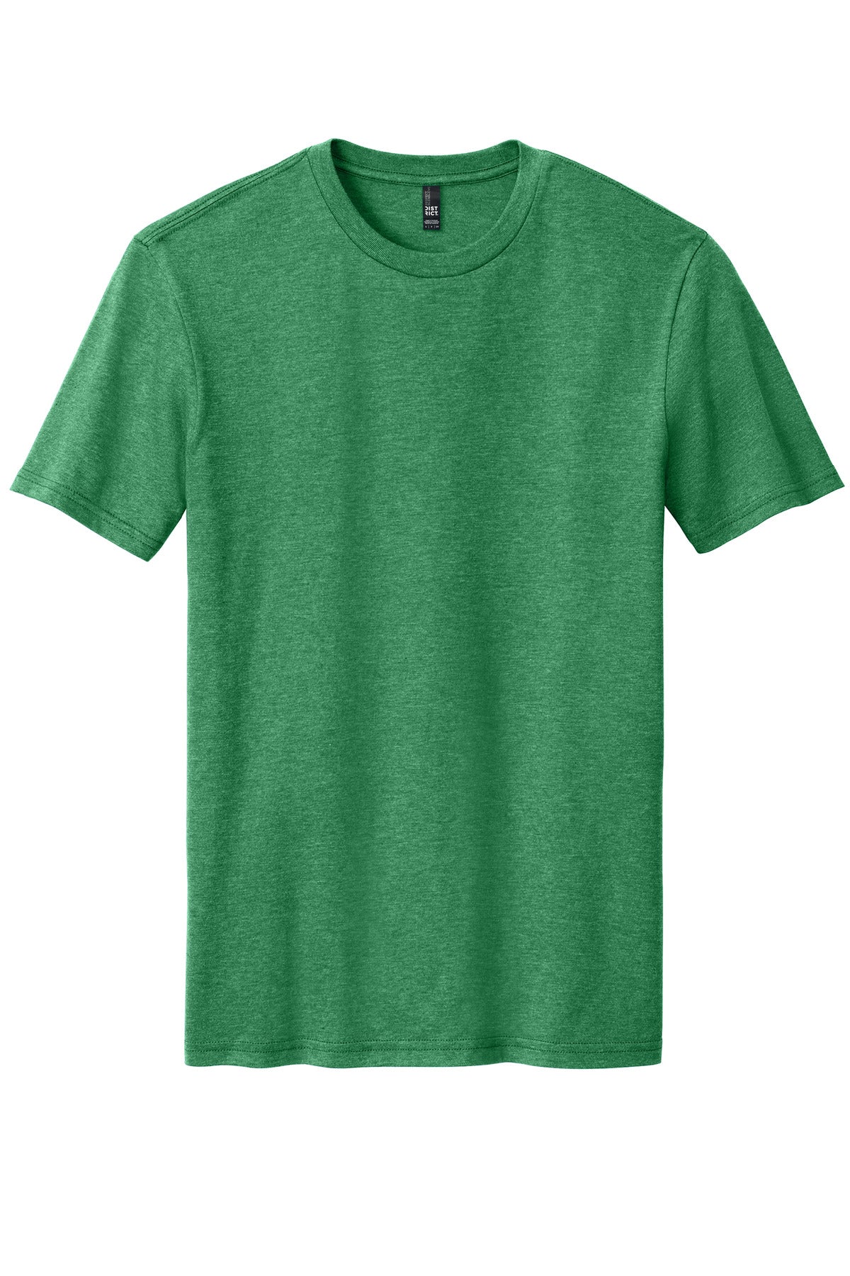 District Perfect Blend CVC Tee. DM108 Heathered Kelly Green