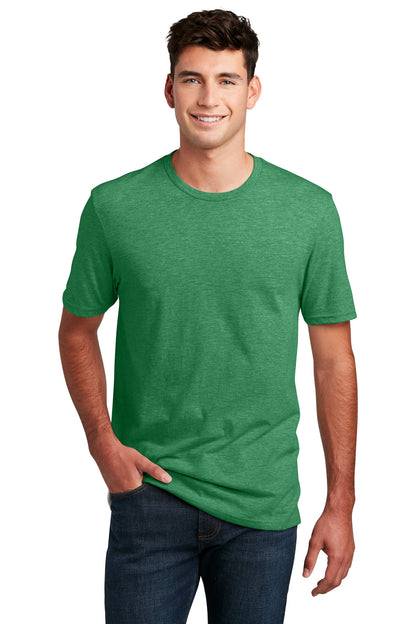 District Perfect Blend CVC Tee. DM108 Heathered Kelly Green