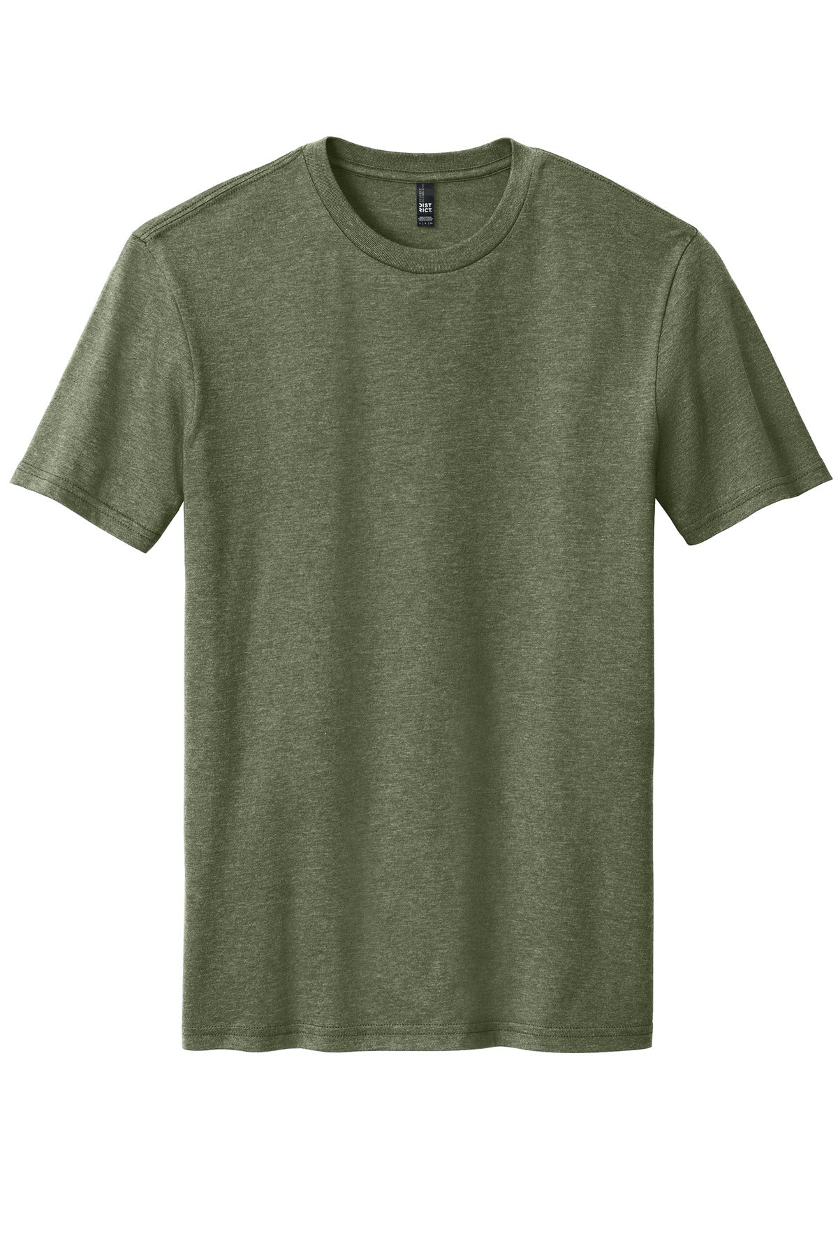 District Perfect Blend CVC Tee. DM108 Heathered Olive