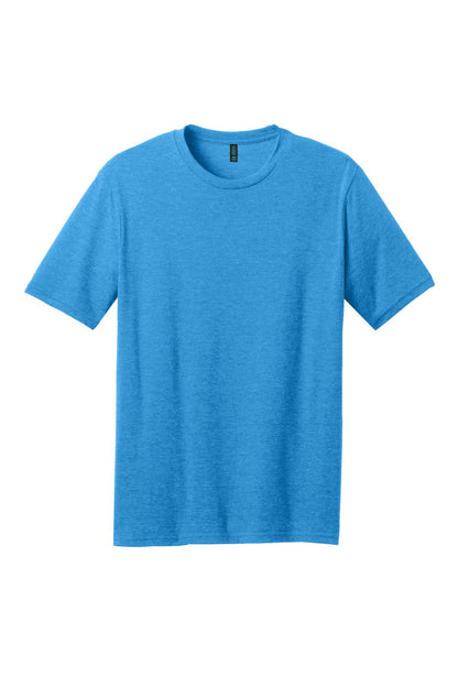 District Perfect Blend CVC Tee. DM108 Heathered Bright Turquoise