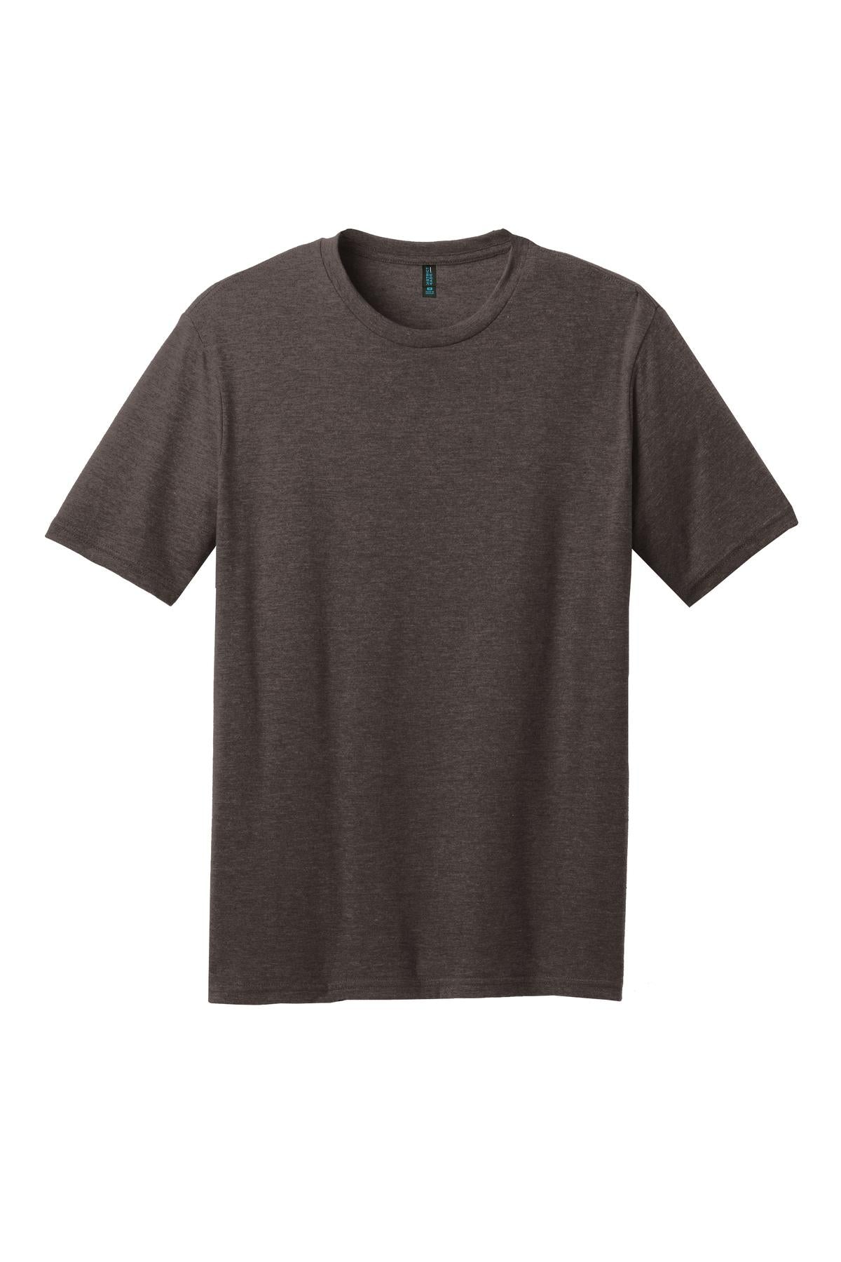 District Perfect Blend CVC Tee. DM108 Heathered Brown