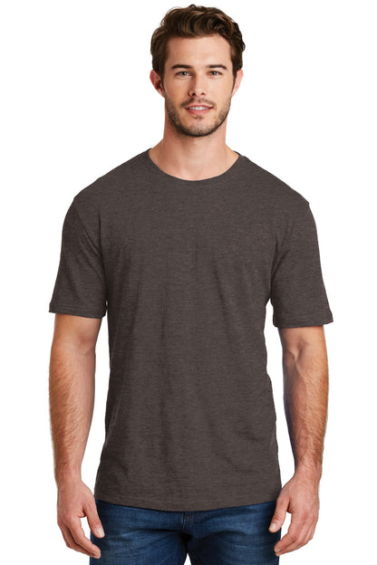 District Perfect Blend CVC Tee. DM108 Heathered Brown