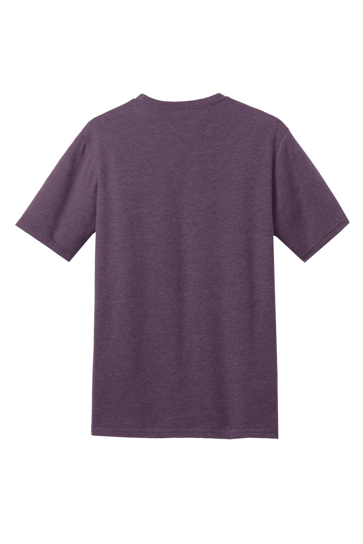 District Perfect Blend CVC Tee. DM108 Heathered Eggplant