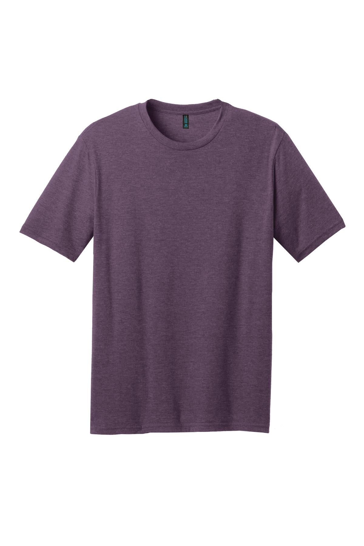 District Perfect Blend CVC Tee. DM108 Heathered Eggplant