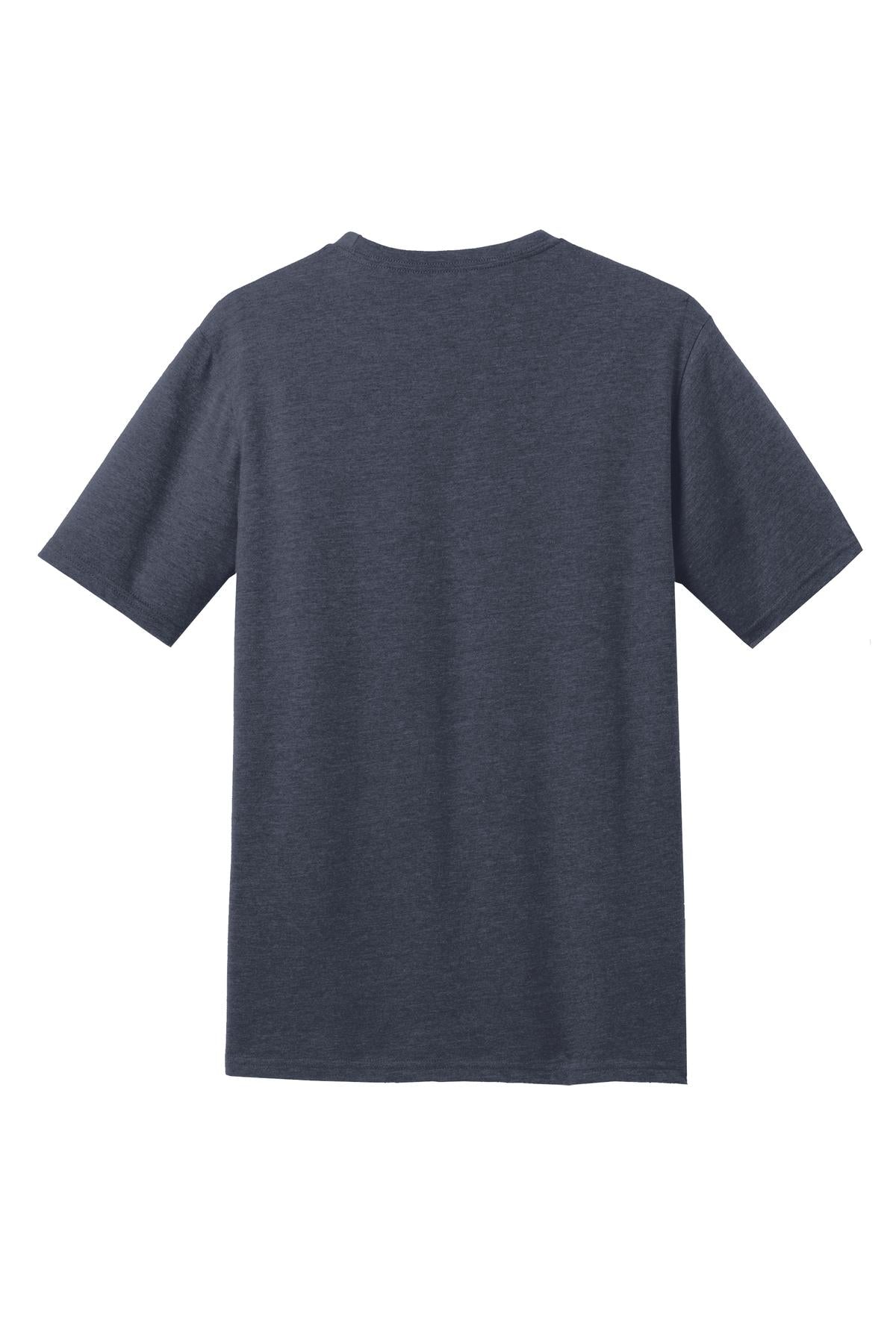 District Perfect Blend CVC Tee. DM108 Heathered Navy