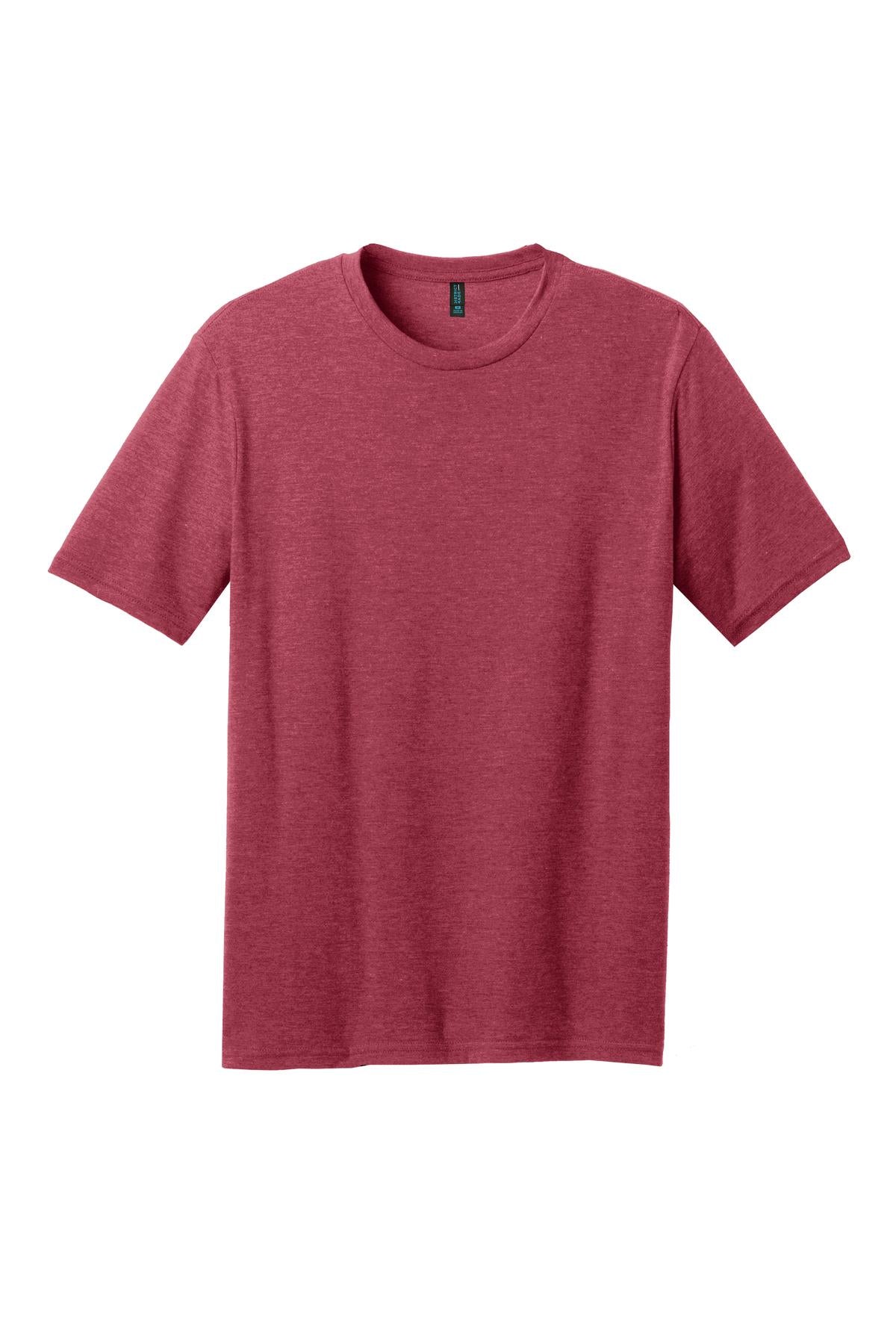 District Perfect Blend CVC Tee. DM108 Heathered Red