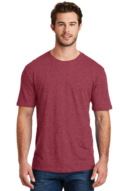 District Perfect Blend CVC Tee. DM108 Heathered Red