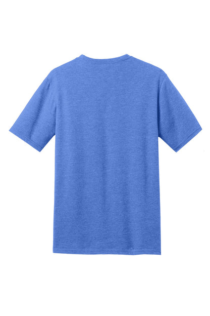 District Perfect Blend CVC Tee. DM108 Heathered Royal