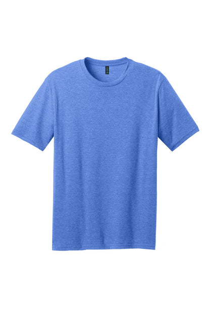 District Perfect Blend CVC Tee. DM108 Heathered Royal