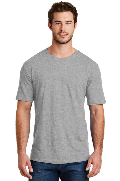 District Perfect Blend CVC Tee. DM108 Light Heather Grey