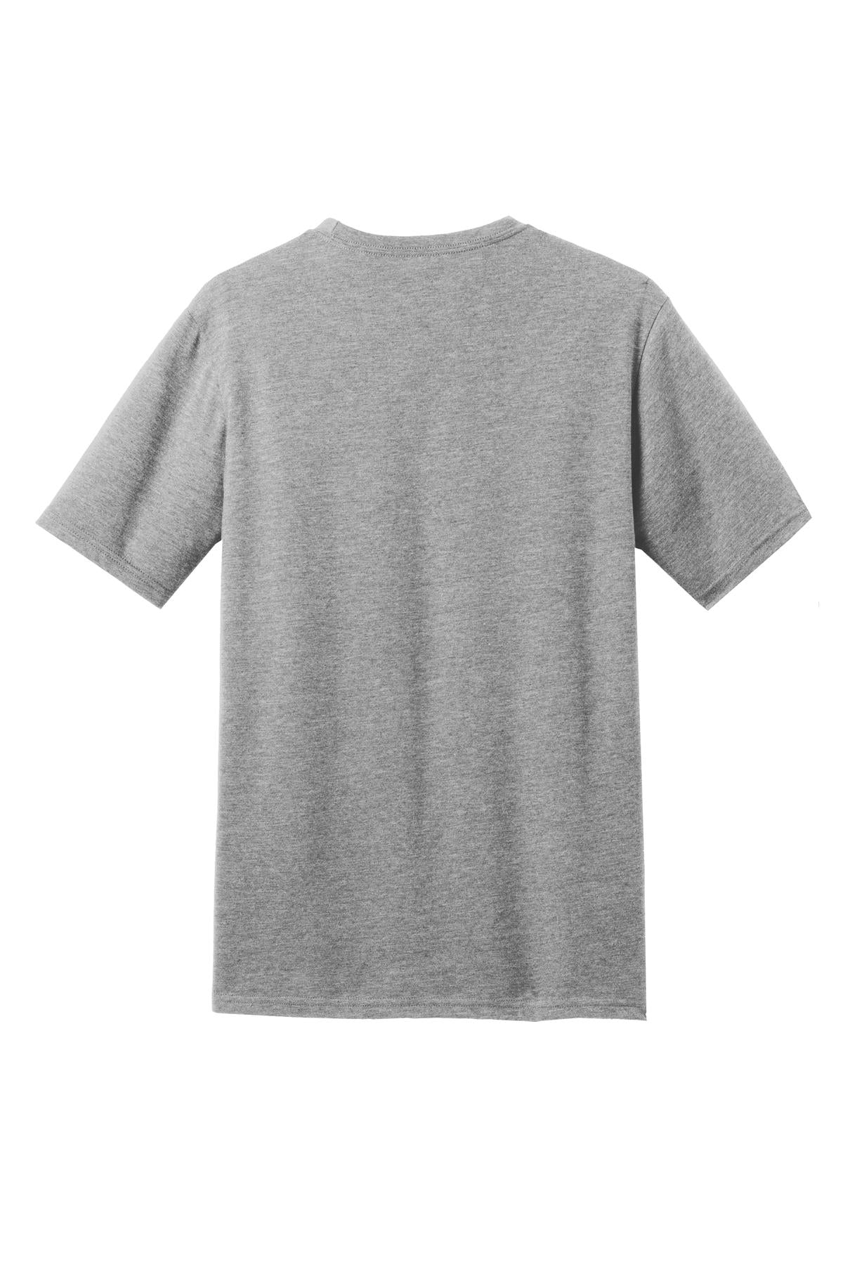 District Perfect Blend CVC Tee. DM108 Light Heather Grey