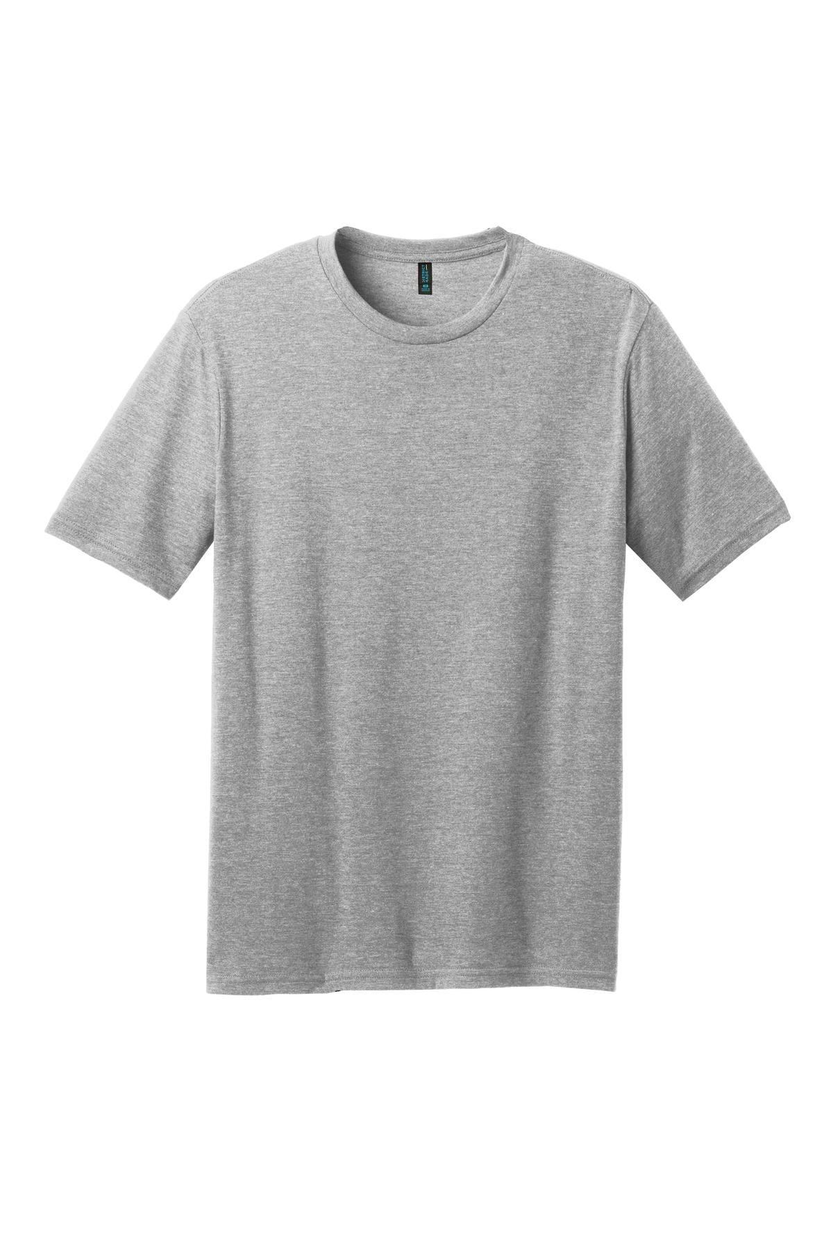 District Perfect Blend CVC Tee. DM108 Light Heather Grey
