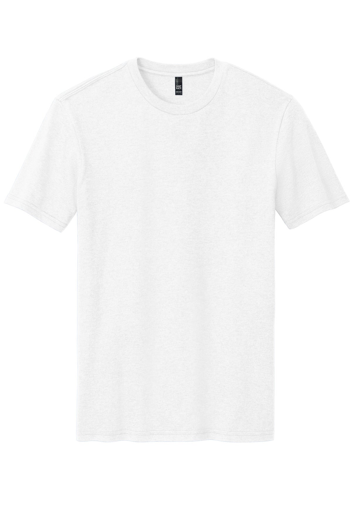 District Perfect Blend CVC Tee. DM108 White