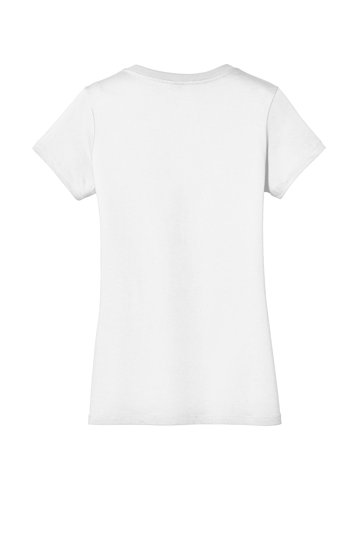 District - Women's Perfect Weight V-Neck Tee. DM1170L Bright White