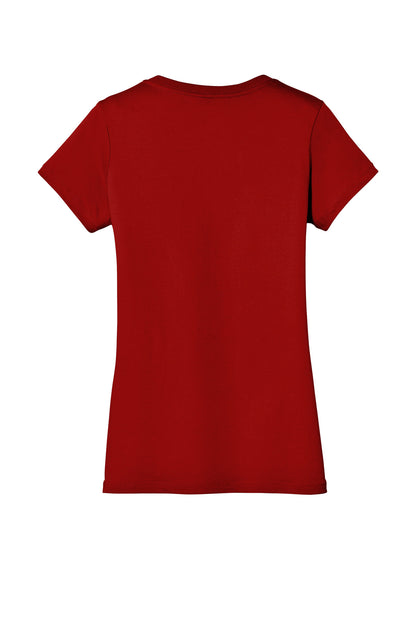 District - Women's Perfect Weight V-Neck Tee. DM1170L Classic Red