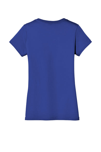District - Women's Perfect Weight V-Neck Tee. DM1170L Deep Royal