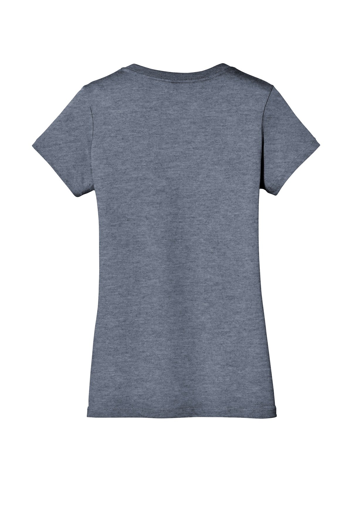 District - Women's Perfect Weight V-Neck Tee. DM1170L Heathered Navy