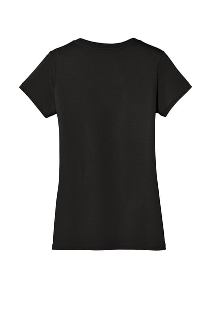 District - Women's Perfect Weight V-Neck Tee. DM1170L Jet Black