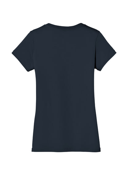 District - Women's Perfect Weight V-Neck Tee. DM1170L New Navy