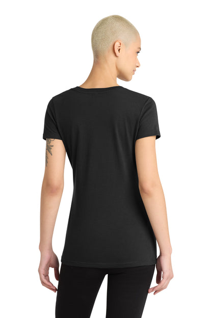 Custom Embroidered District T-Shirts  in Black