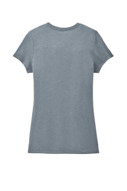 District  Women's Perfect Tri Tee. DM130L Flint Blue Heather