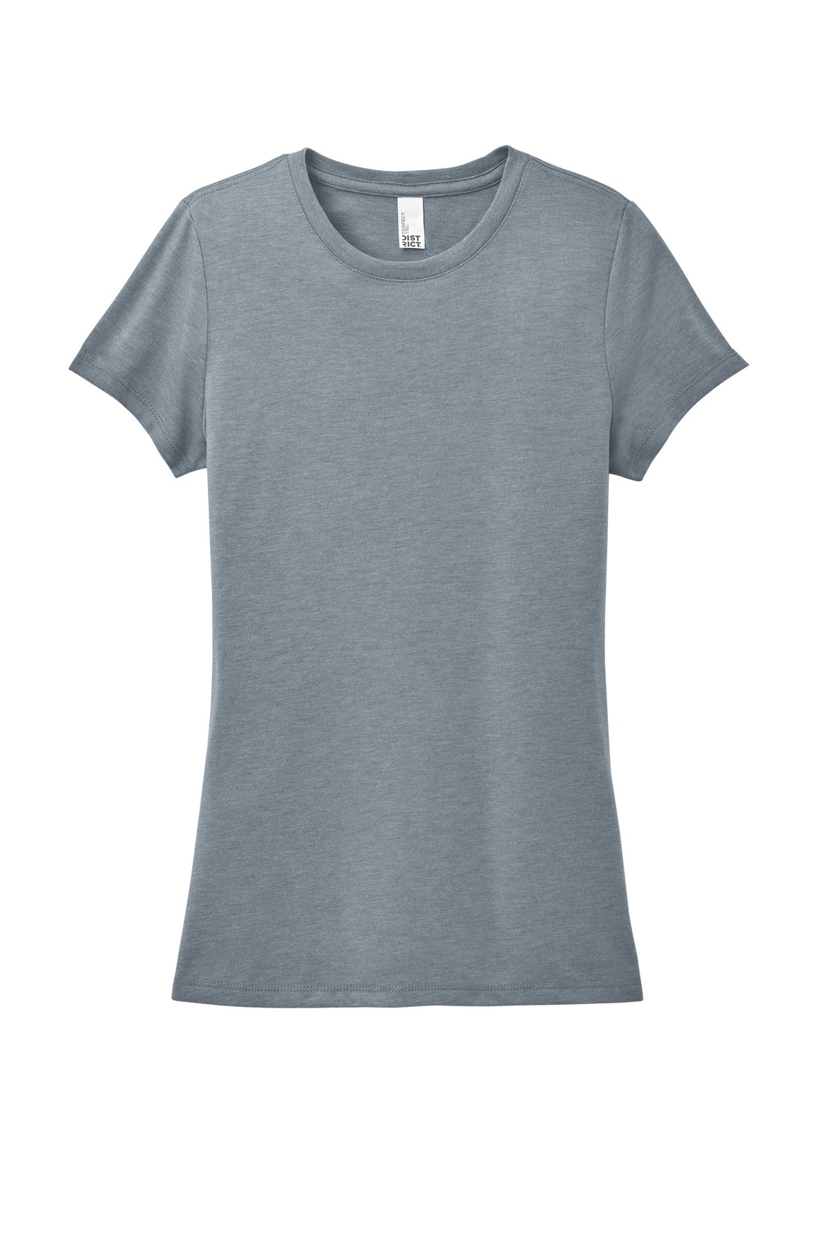 District  Women's Perfect Tri Tee. DM130L Flint Blue Heather