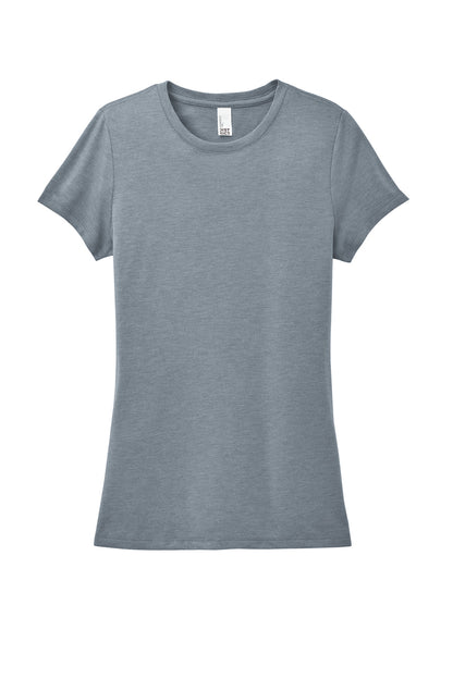 District  Women's Perfect Tri Tee. DM130L Flint Blue Heather