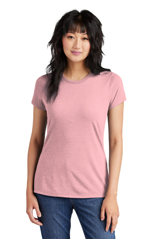 District  Women's Perfect Tri Tee. DM130L Wisteria Heather
