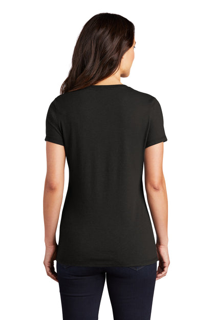 Custom Embroidered District  Women's Perfect Tri Tee. DM130L,Black