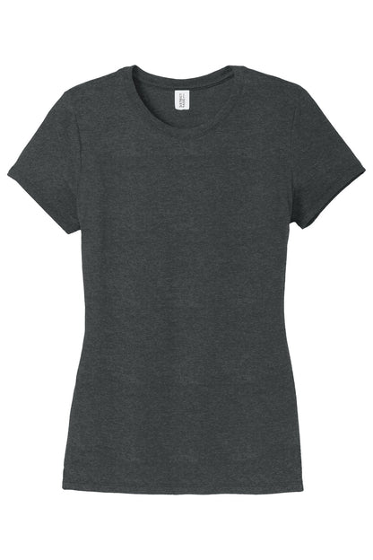 District  Women's Perfect Tri Tee. DM130L Black Frost