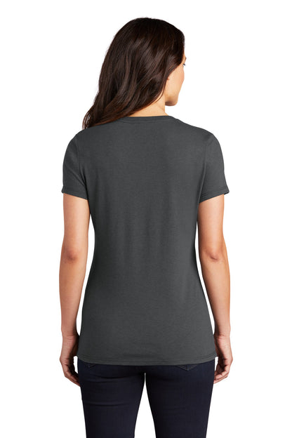 Custom Embroidered District  Women's Perfect Tri Tee. DM130L,Charcoal