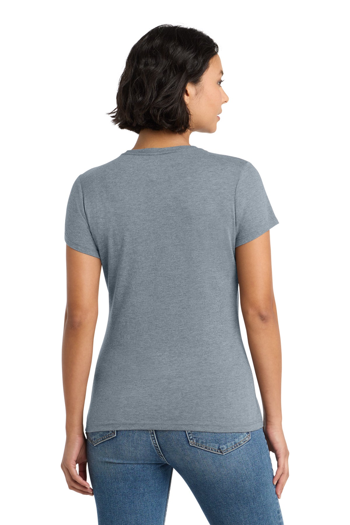 Custom Embroidered District Clothing in Flint Blue Heather